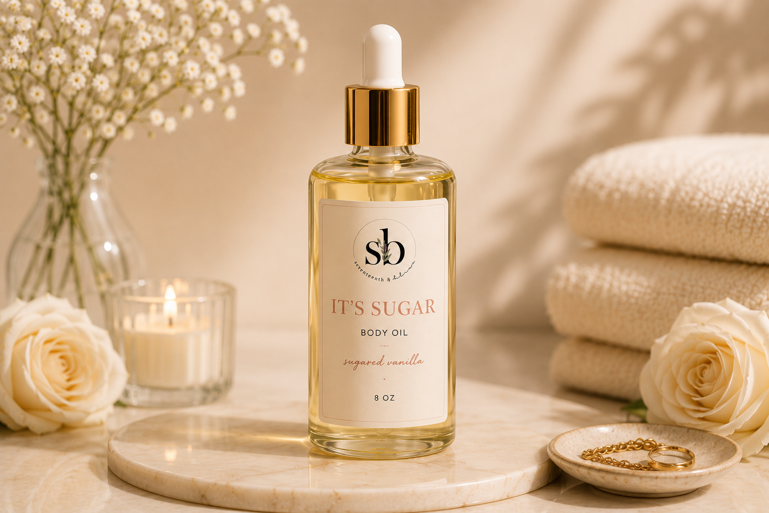 It's Sugar body oil