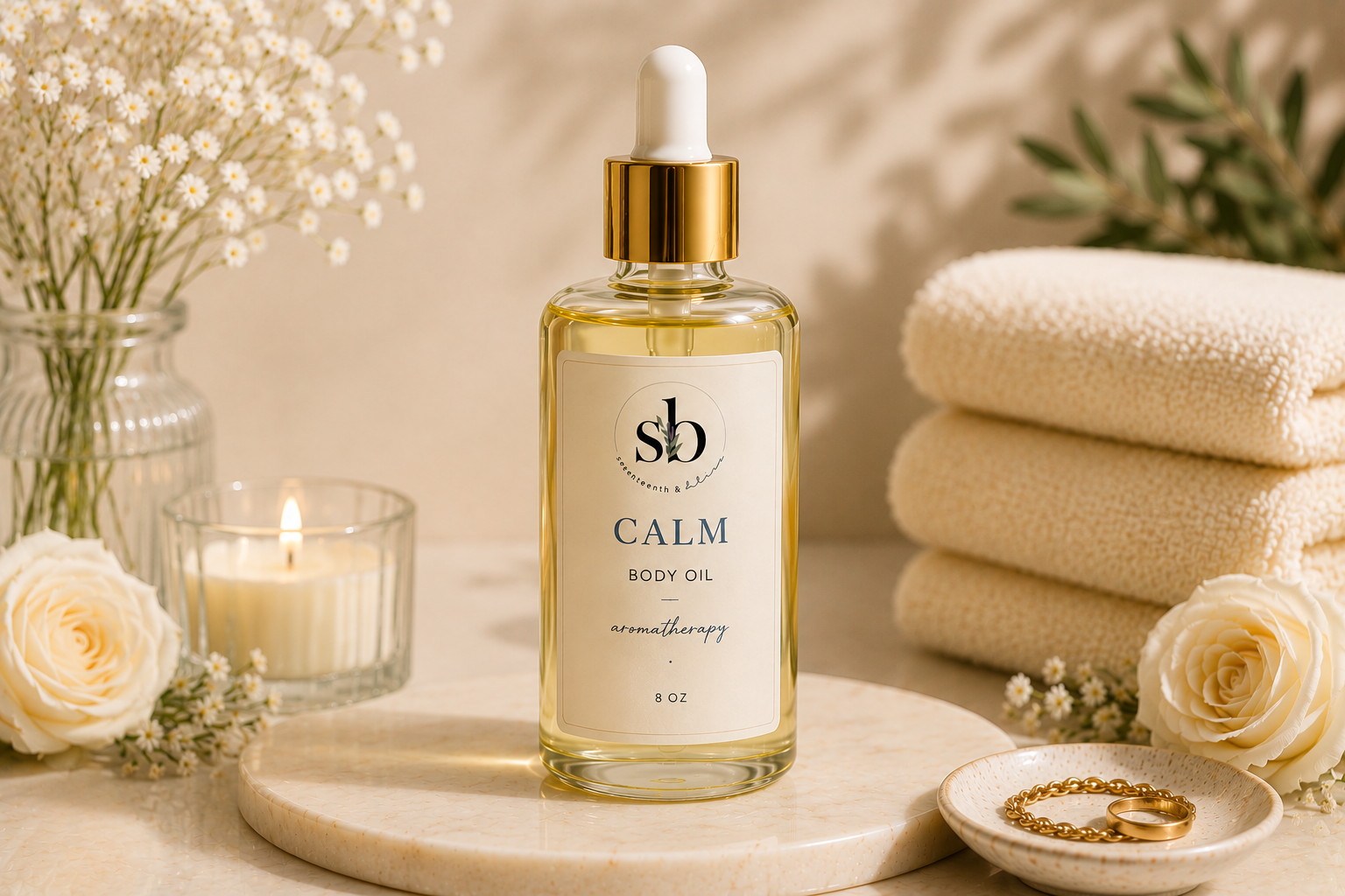 Calm body oil